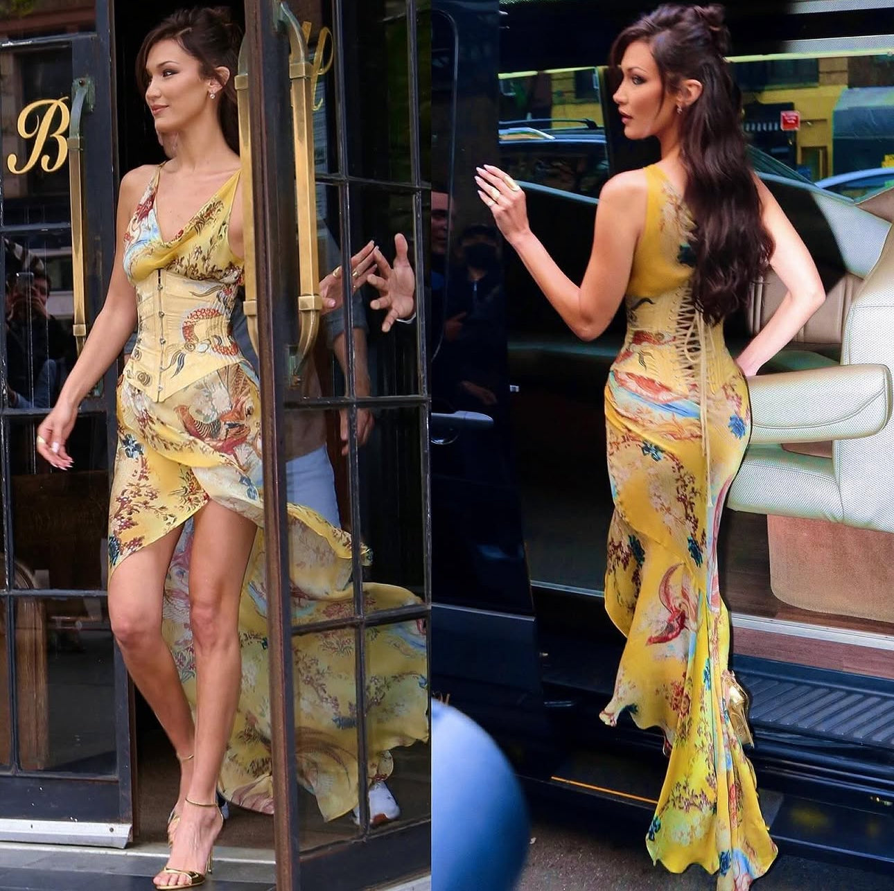 Roberto Cavalli S/S2003 Iconic Chinoiserie Silk Dress