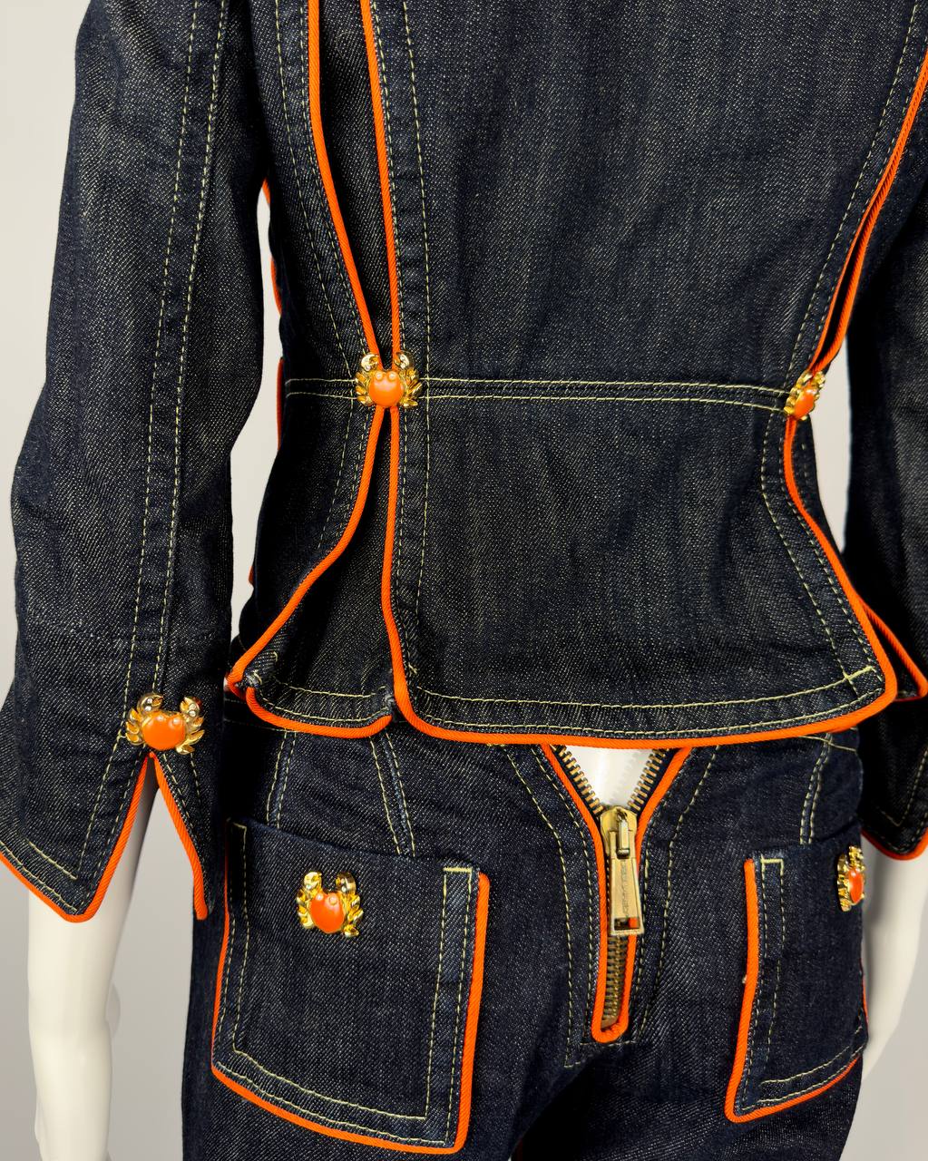 Dsquared2 2005 Denim Crab Set Jacket + Pants