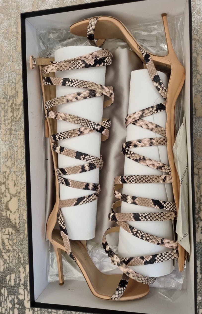 Giuseppe Zanotti Python Gladiator Heels 37,38 & 40 — new with box