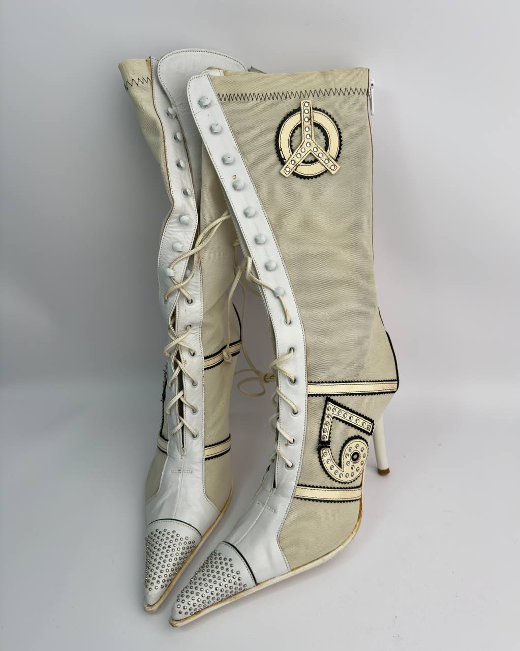 Vintage Italian Sporty Boots — 37.5