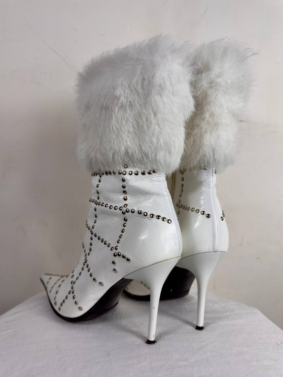 Vintage Italian Faux Fur Boots 36/37