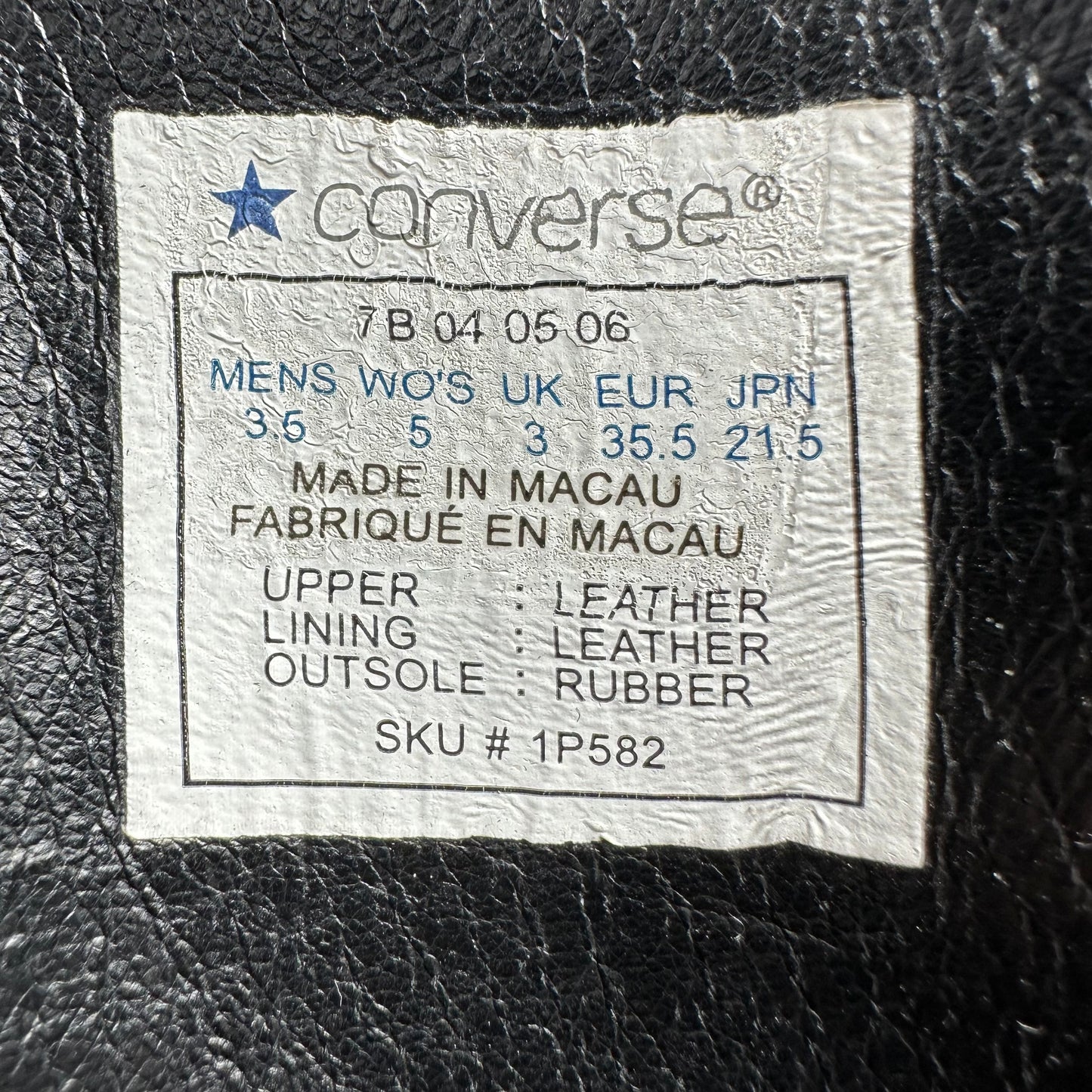 Converse Vintage Leather Lace Up Boots 36