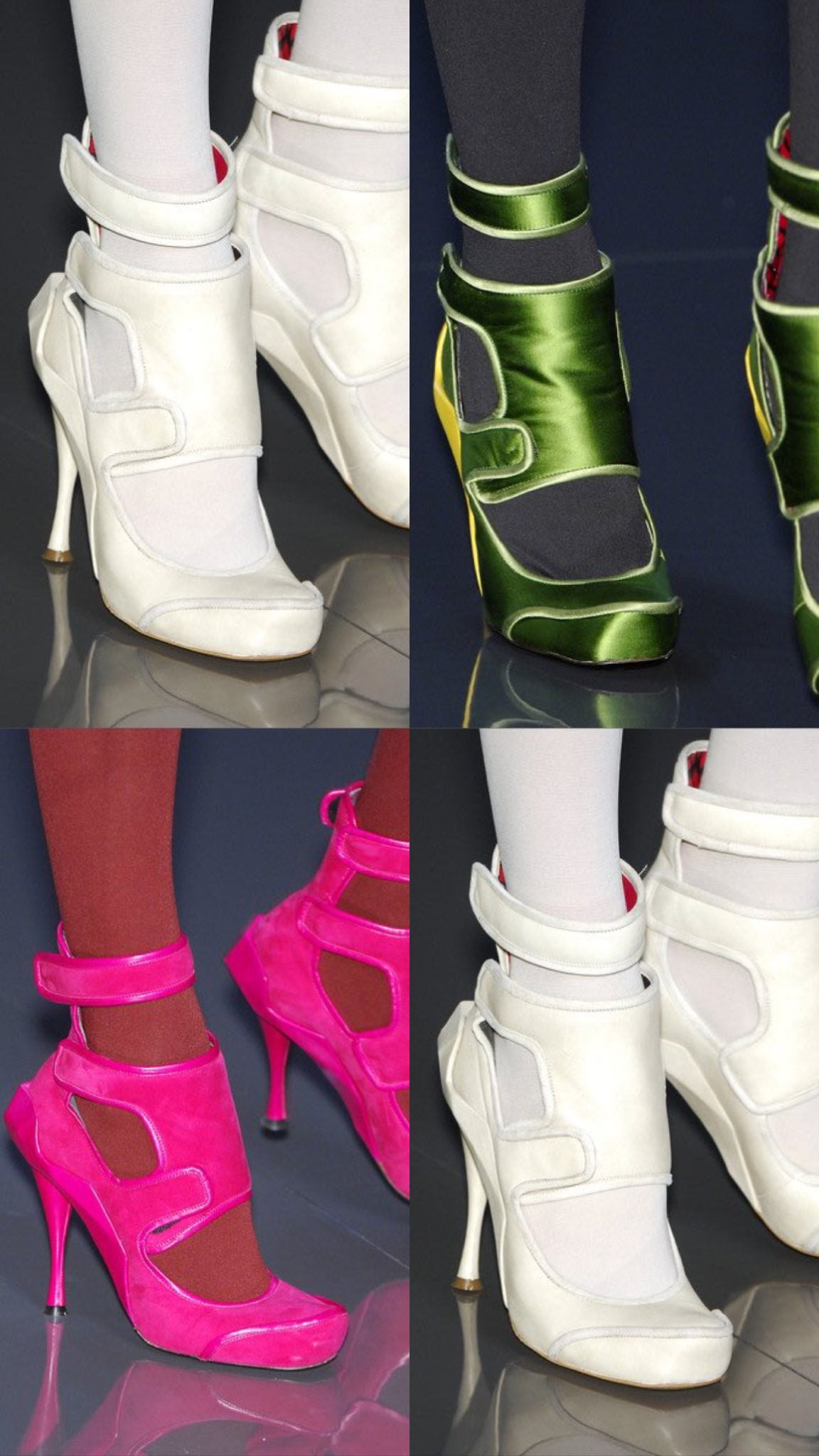 Celine FW 2008 Runway Low Boot Leather Heels 36