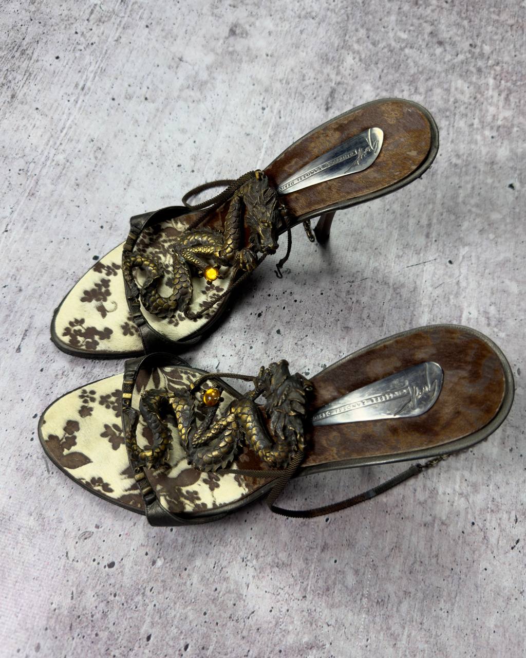 Giuseppe Zanotti Vintage Dragon Heels Rare 39