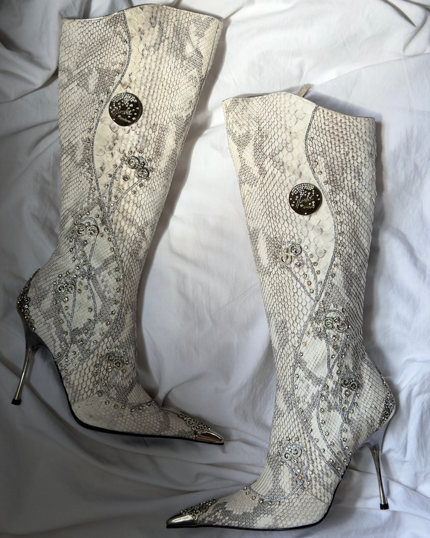 Hamlet Couture Italian Python Boots