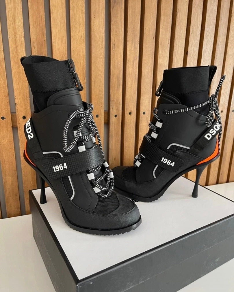 Dsquared2 Techno Hiking Heel Boots 40 & 41 - new with box