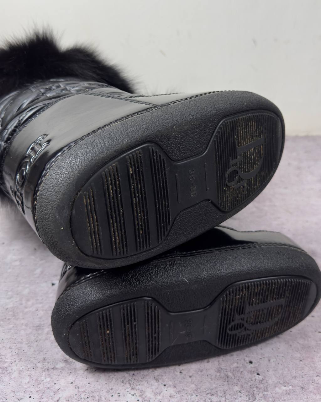 Dior Galliano Vintage Fur Moon Boots 36-38