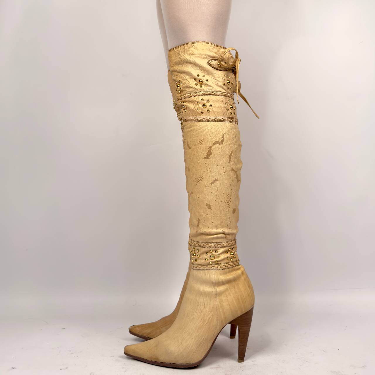 Vintage Italian Leather Boots — 36.5/37.5