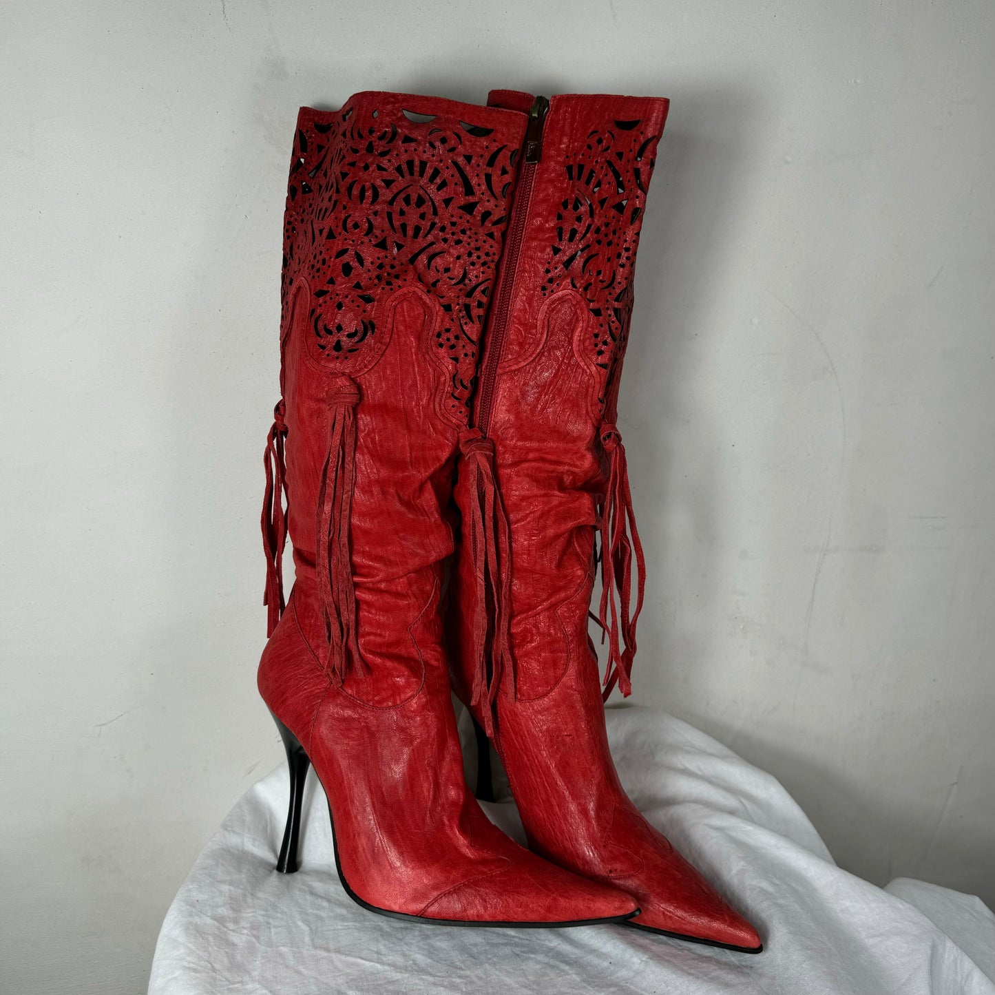 Vintage Italian Medea Leather Boots 36/37