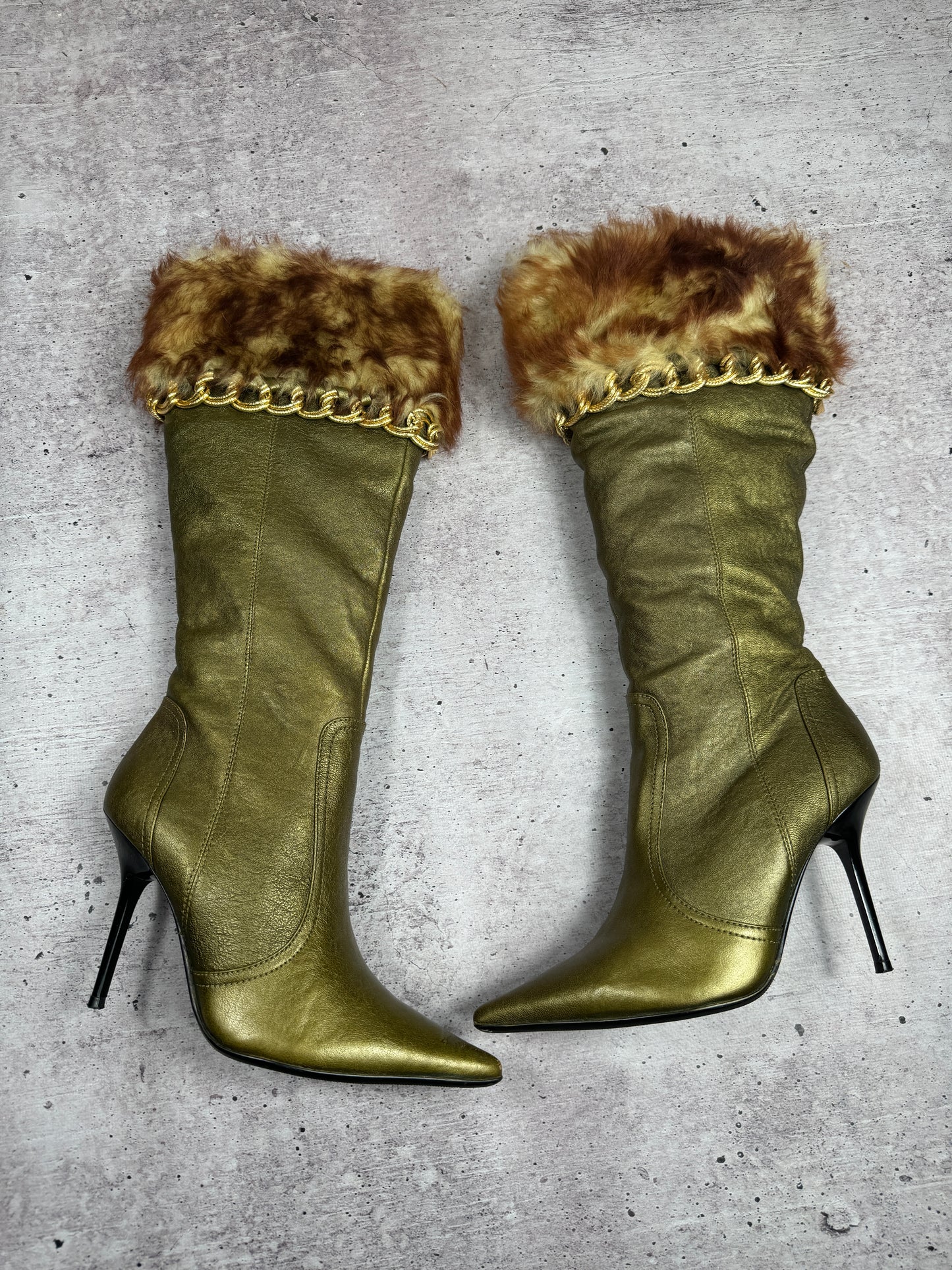 Vintage Italian Paolo Conte Leather Boots 38