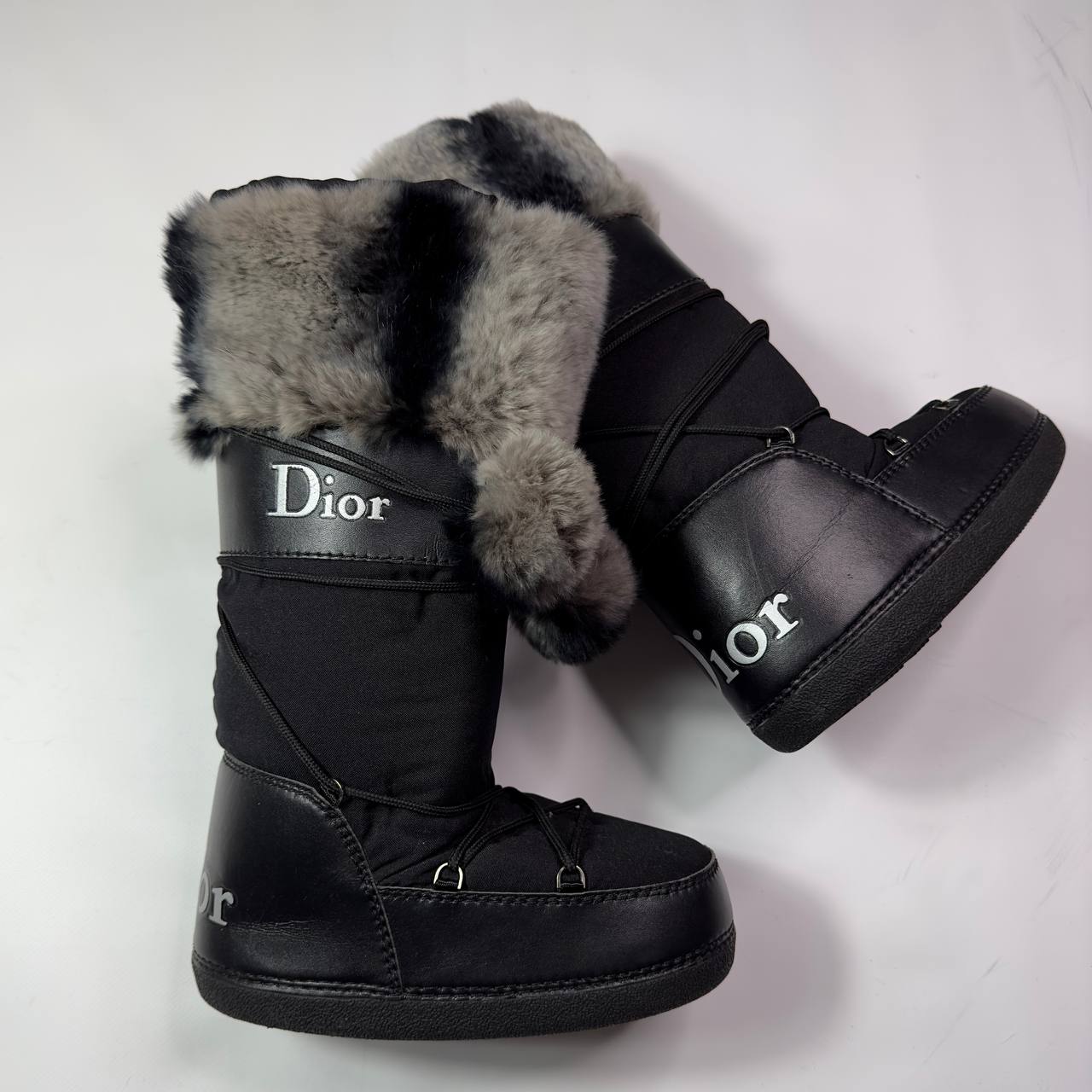 Dior Galliano Chinchilla Vintage Moon Boots 35/38