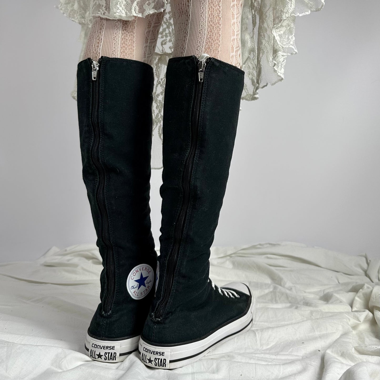 Converse Vintage Knee High Lace Up Boots — 37/37.5, 38/39, 40/41