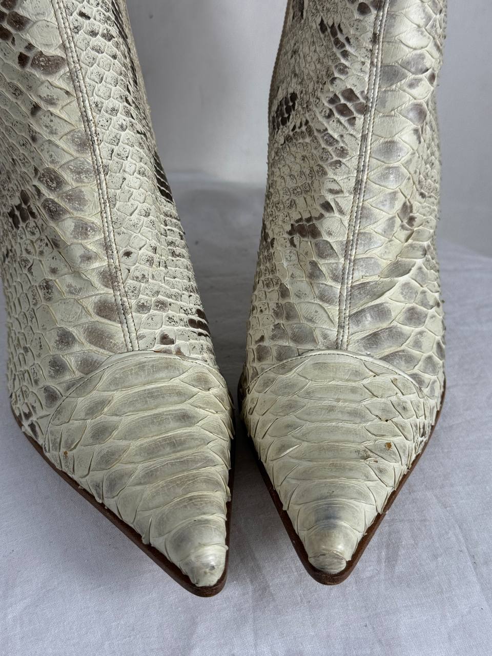 Italian Vintage Snake Leather Deadstock Boots — 36/37