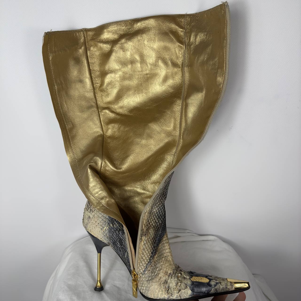 Hamlet Couture Python Leather Italian Boots