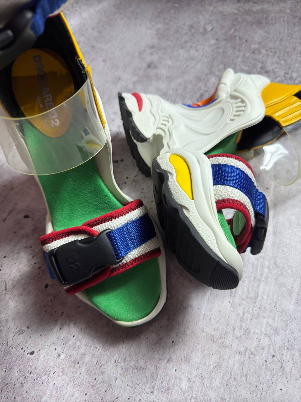 Dsquared2 ‘The Giant Sandal’ 2019 Runway Wedge Heels