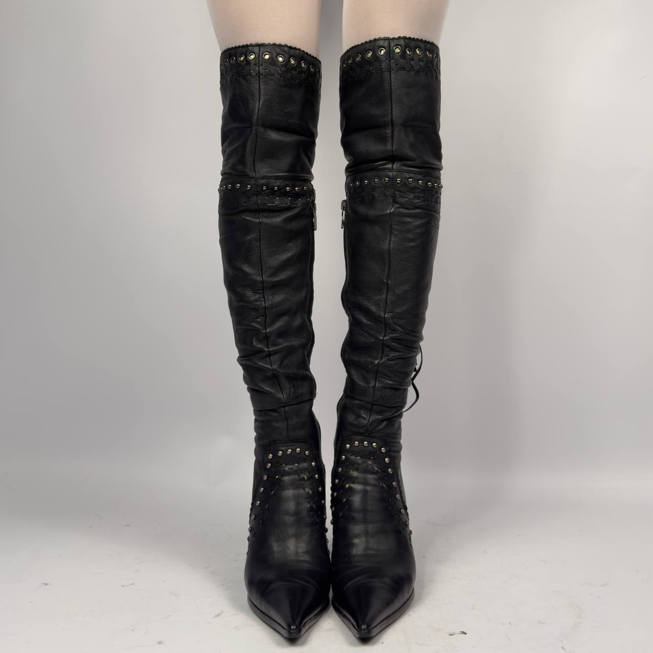 Vintage Italian Leather Boots — 37/38