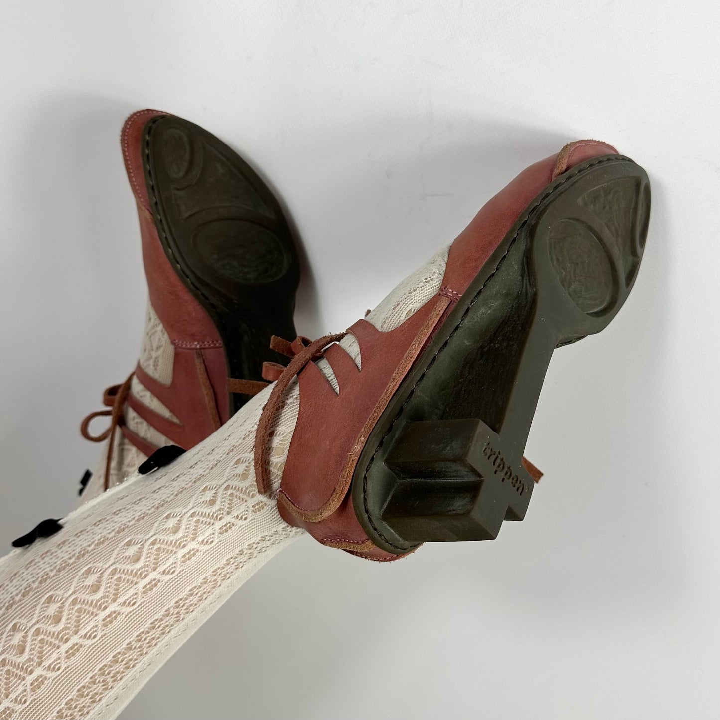 Trippen Vintage Leather Ballet Flats 37/38