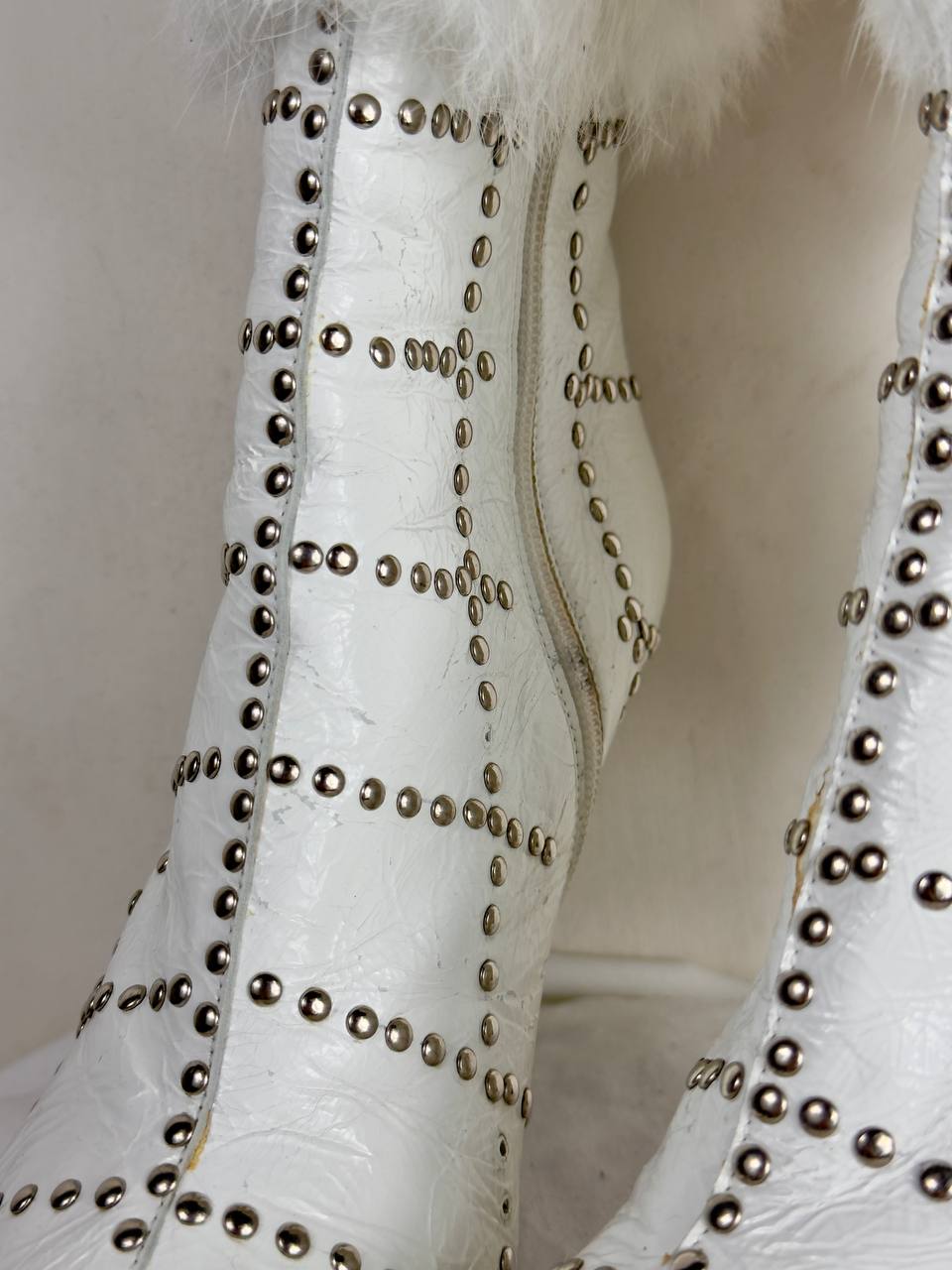 Vintage Italian Faux Fur Boots 36/37