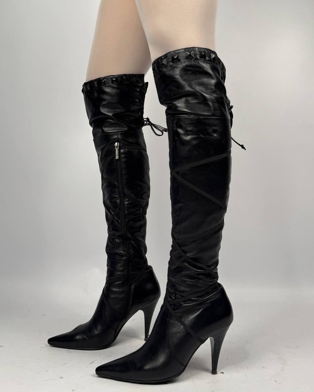 Vintage Italian Leather Boots — 37/38