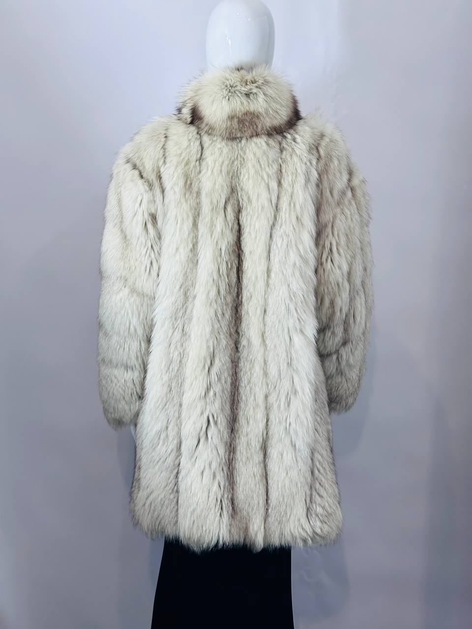 Vintage White Arctic Fox Fur Coat