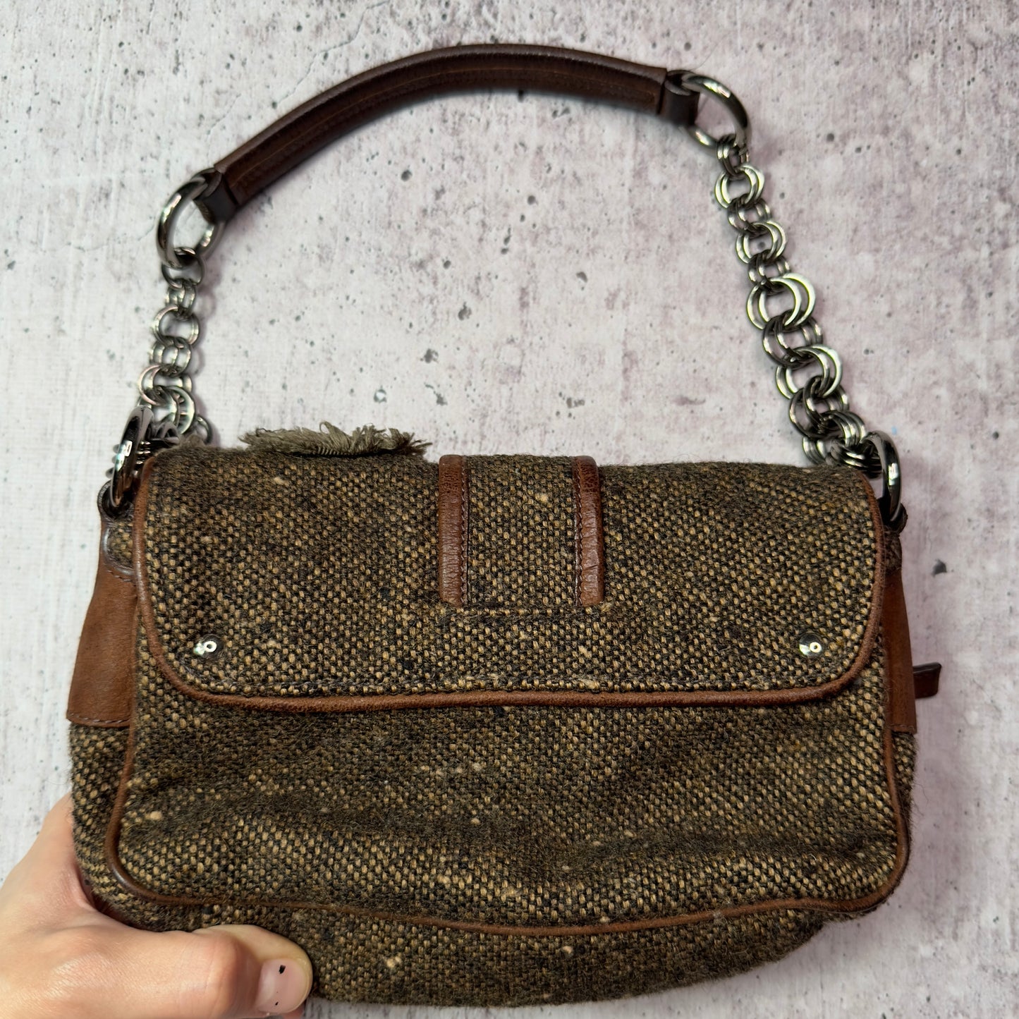 Prada Vintage Tweed Mini Bag