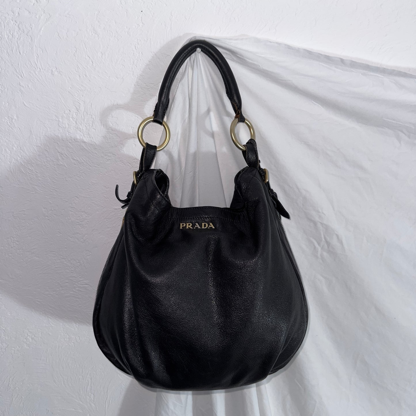 Prada Vintage Leather Hobo Bag