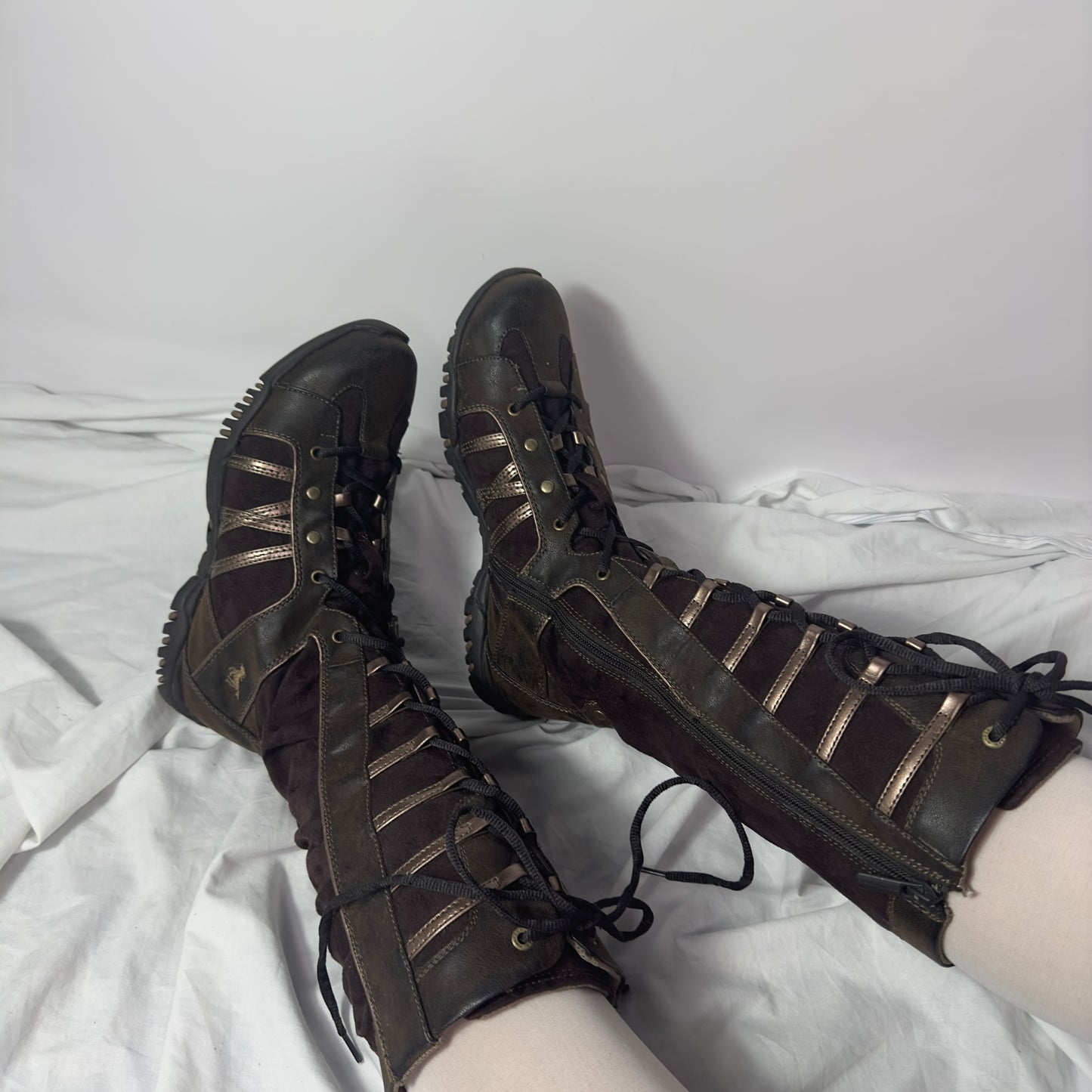 Mustang Vintage Boxing Lace Up Boots 40/41