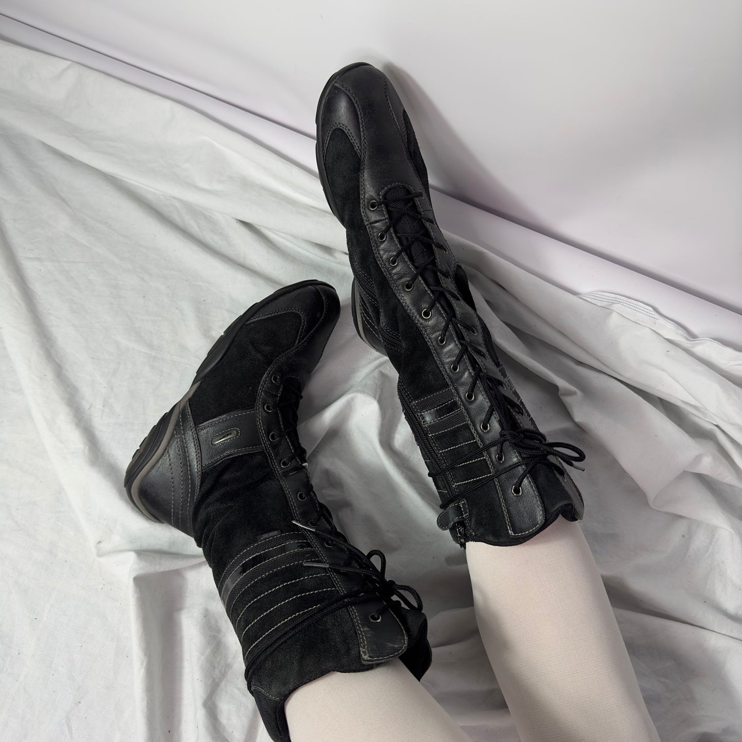 Vintage Lace Up Boxing Boots