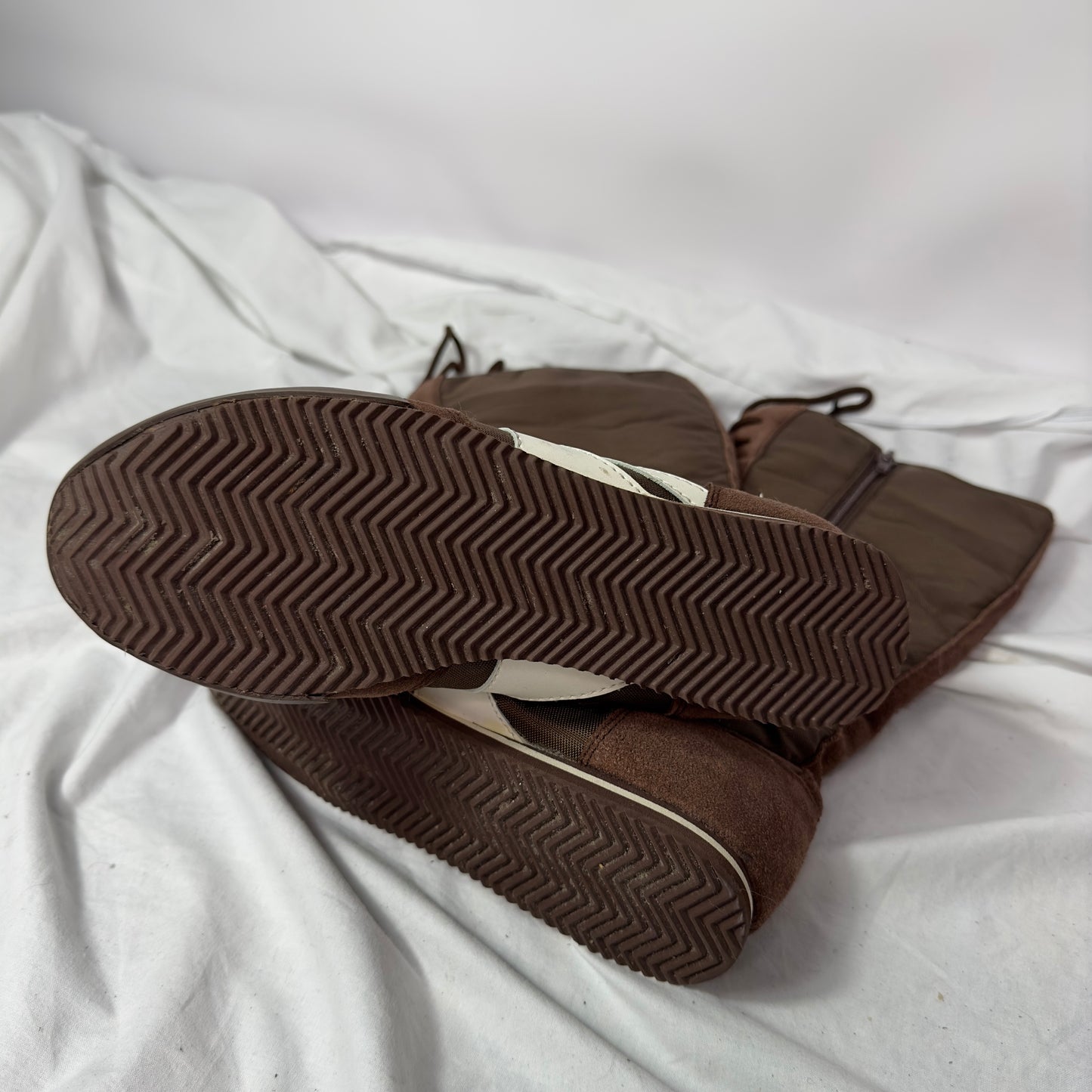 Vintage Knee High Lace Up Boxing Boots