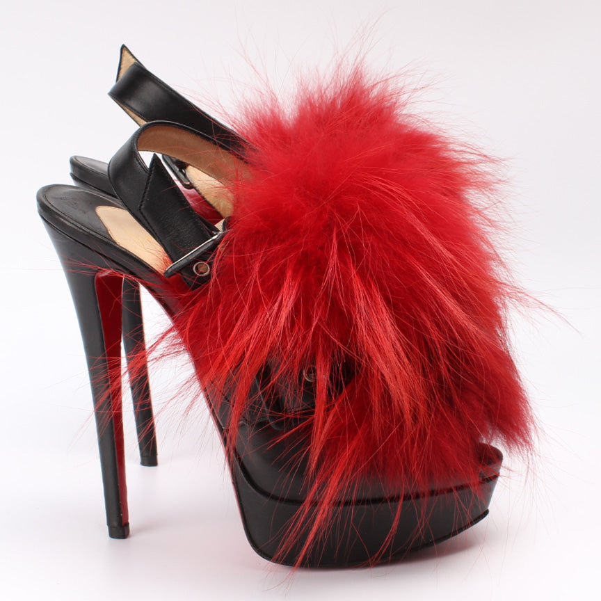Christian Louboutin F/W2011 Splash Fur Heels — 38