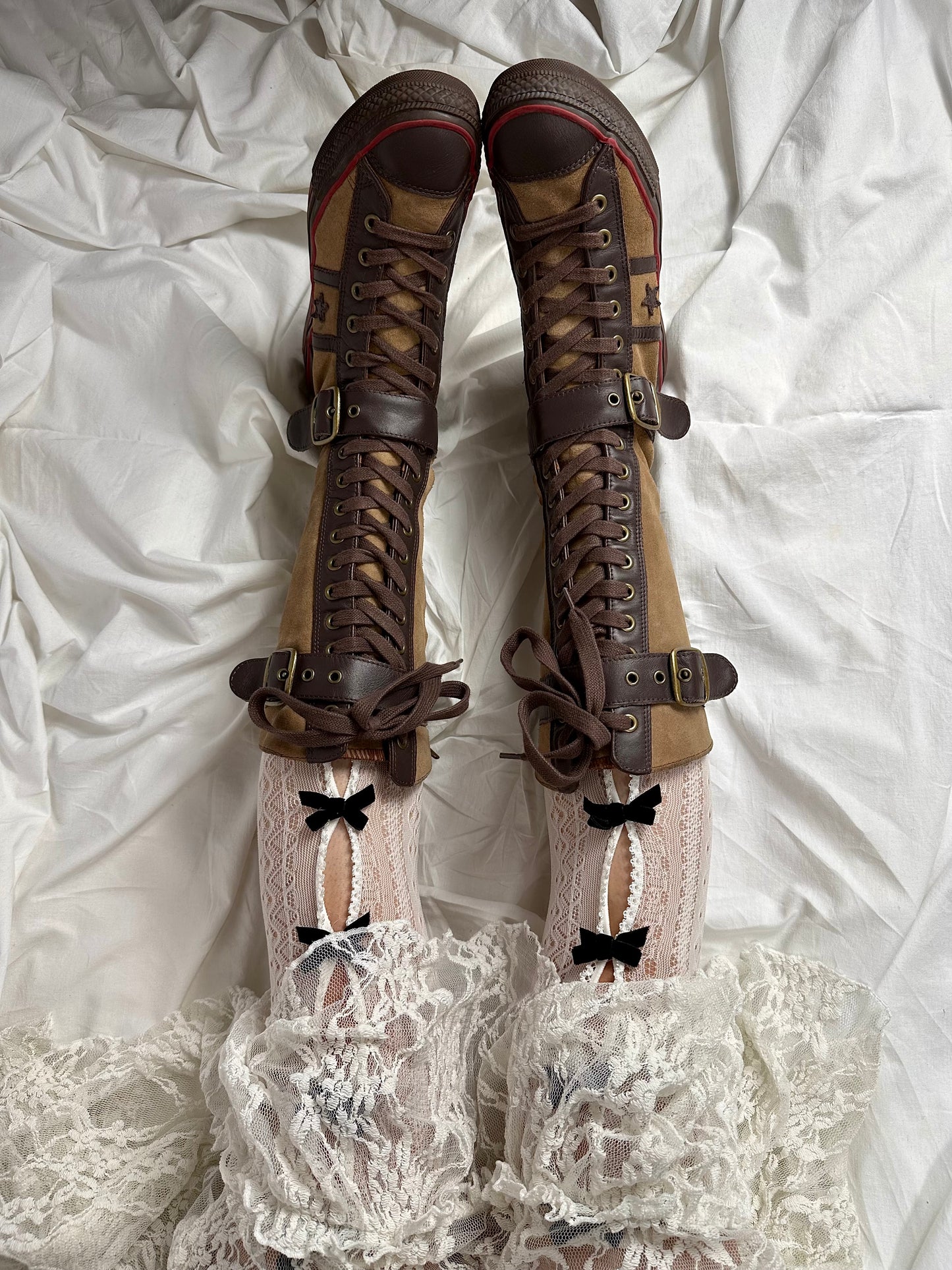 Converse Vintage Buckle Lace Up Boots 37/38 & 39.5