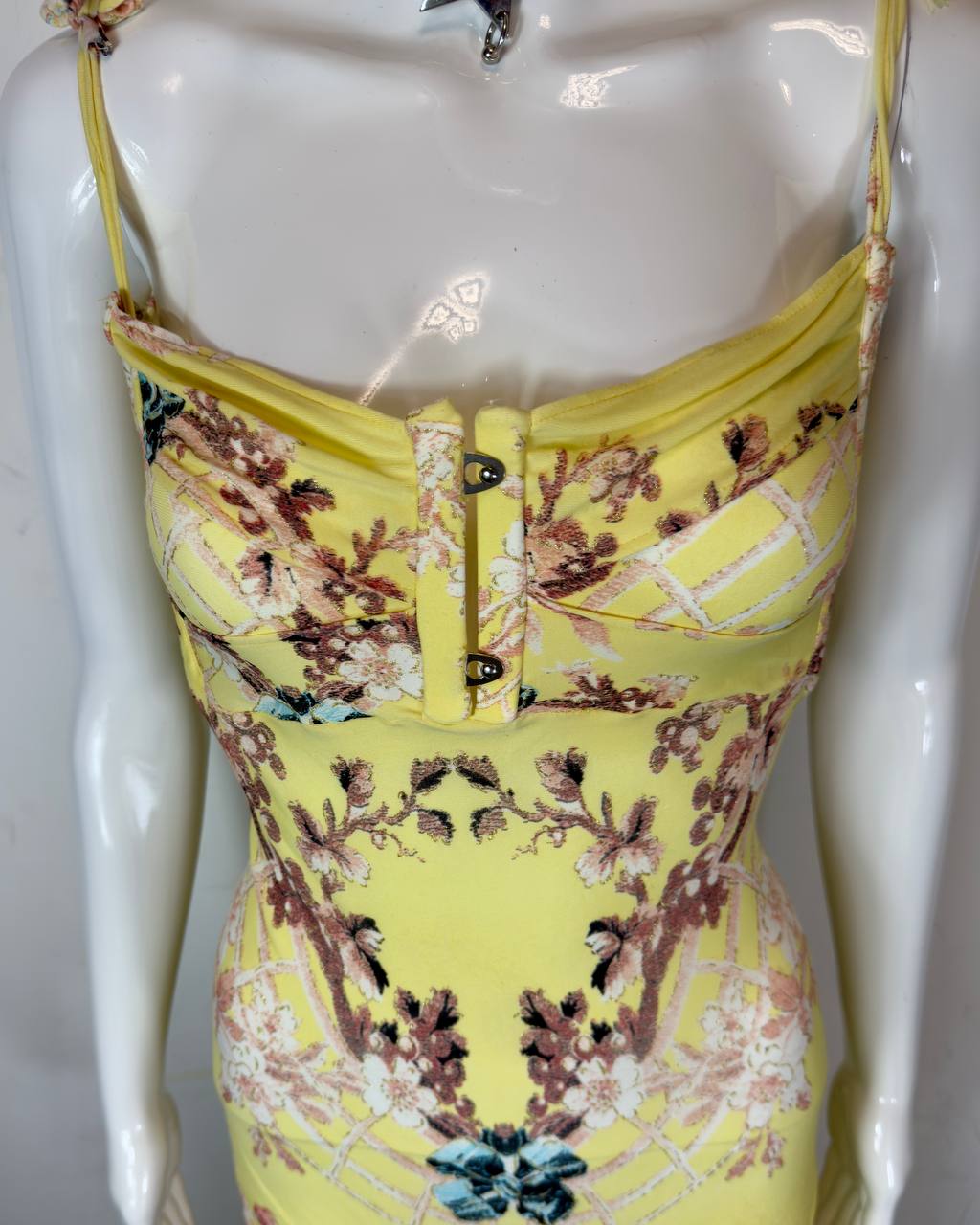 Roberto Cavalli S/S 2003 Chinoiserie Long Corset Dress