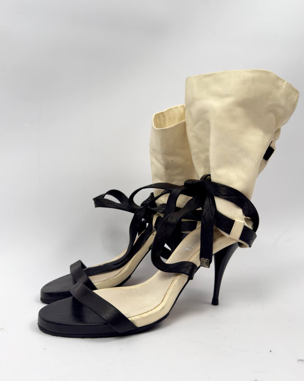 Chanel SS 2006 Runway Leather Heels — 38.5