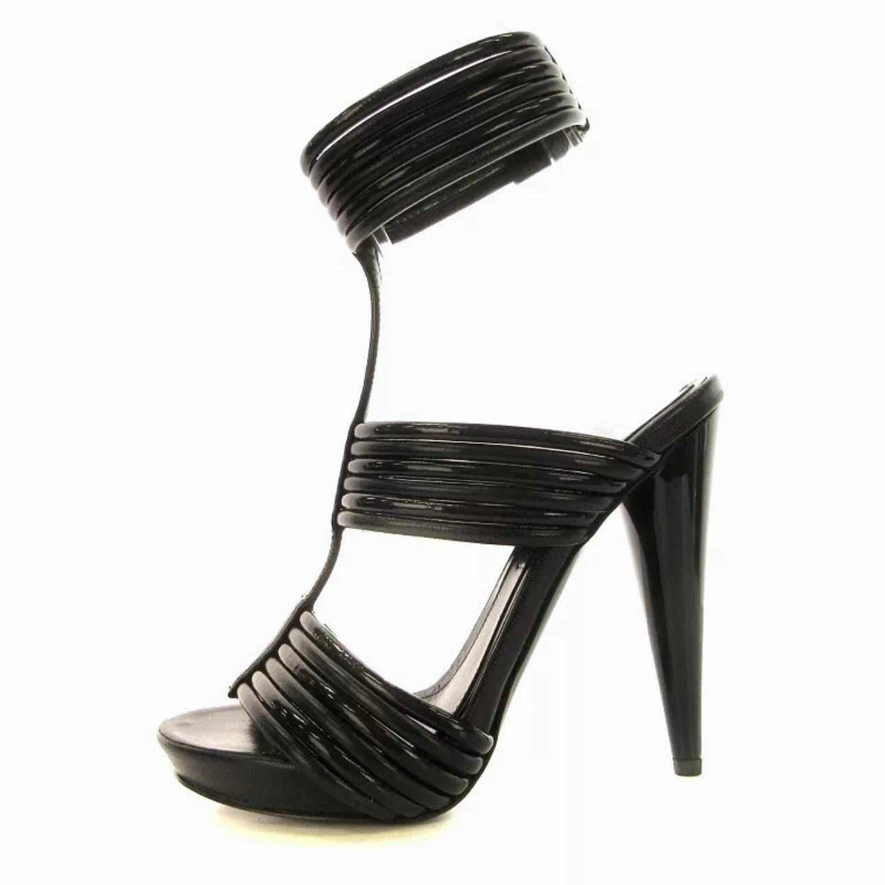 Alexander McQueen Gladiator Strappy Heel Sandals 38