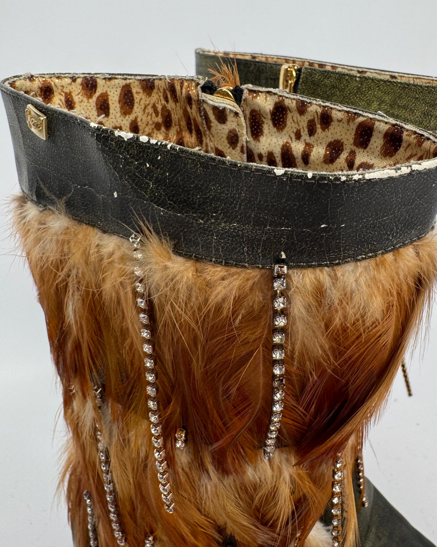 Vintage Italian PU Fur Boots — 39.5 NUANCE ❣️