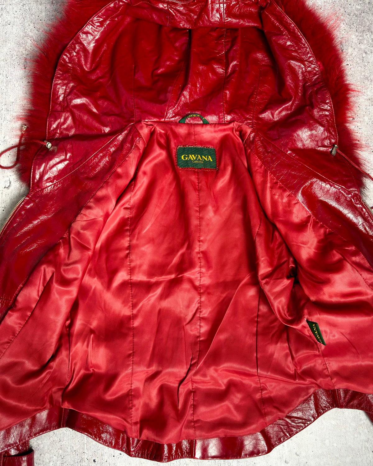 Vintage Fur Leather Jacket — M