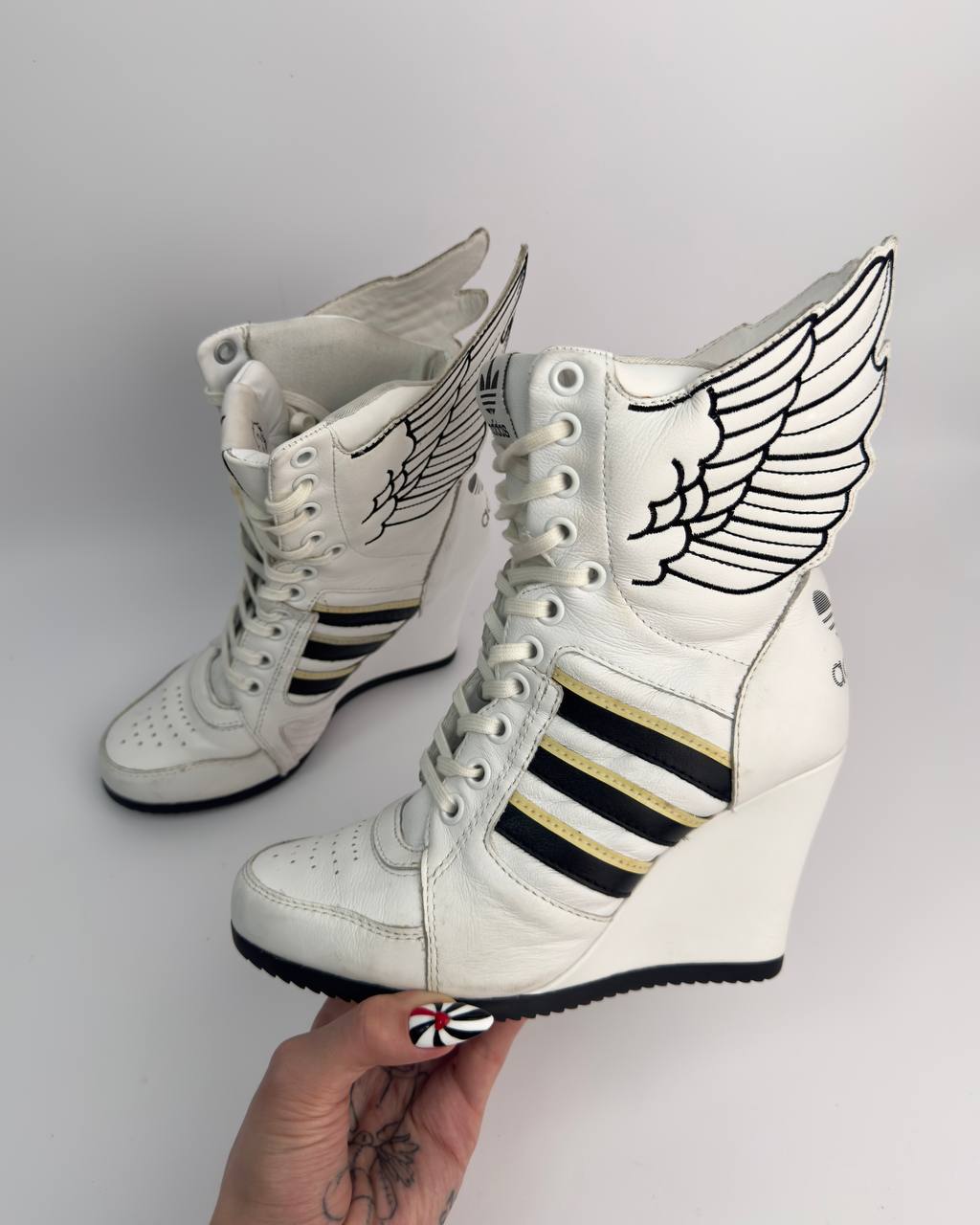 Adidas x Jeremy Scott Wing Wedge Boots — 36.5/37 US6
