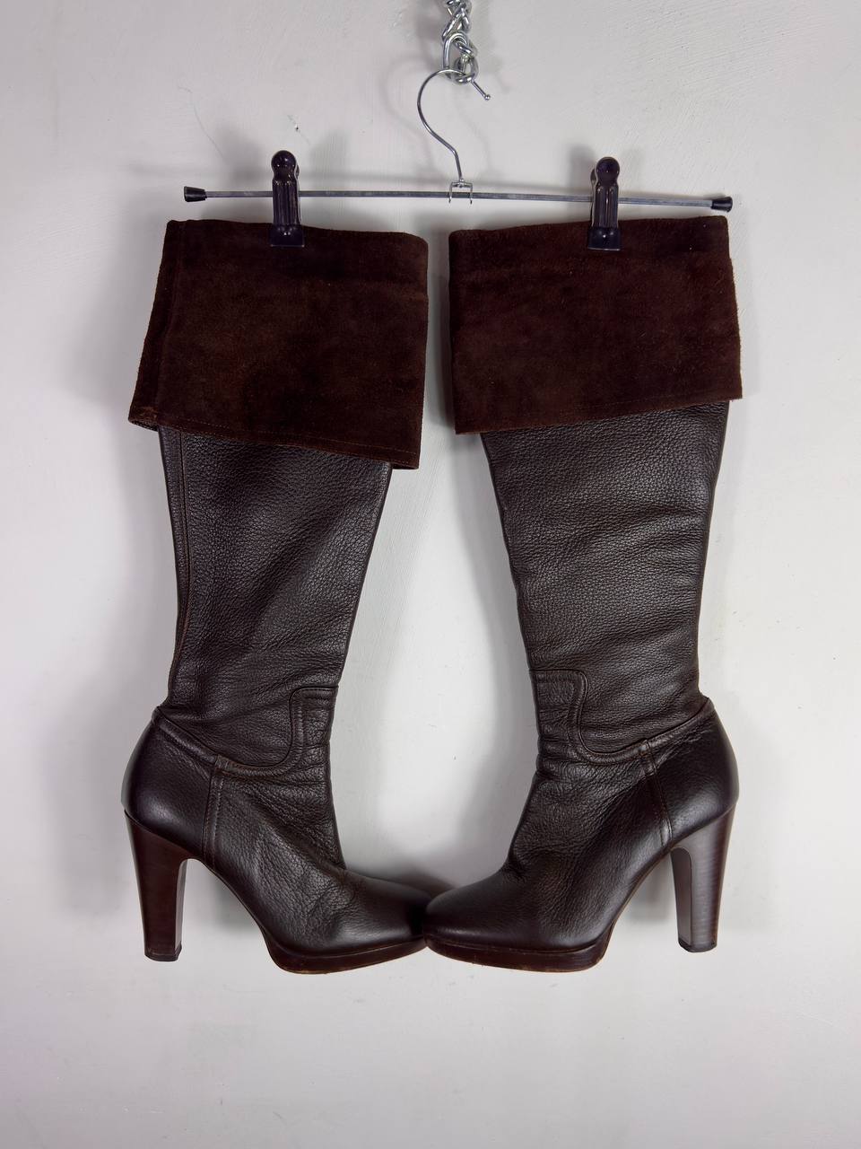 Miu Miu Vintage Leather Brown Boots 36.5/37.5