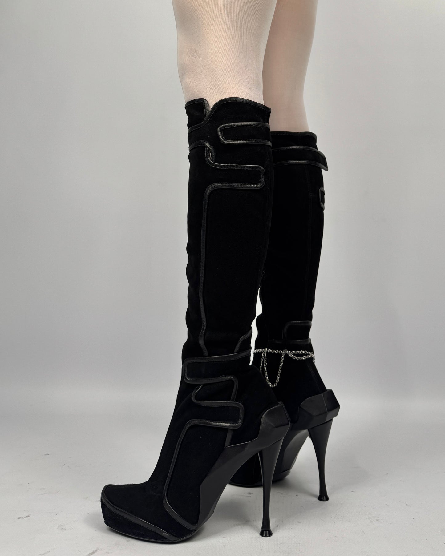 Celine FW 2008 Runway Moto Boots — 39.5/40.5