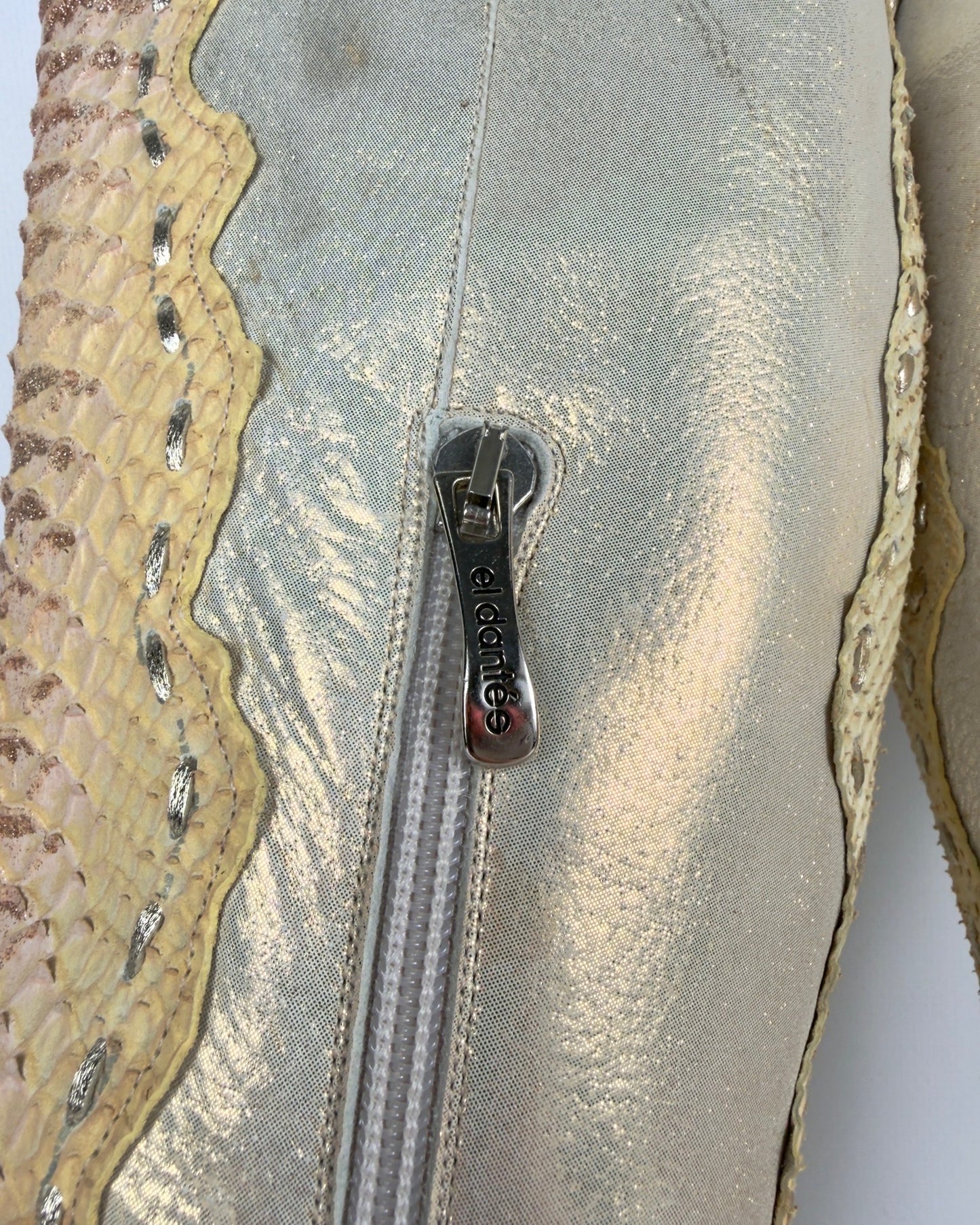El Dante’s Couture Vintage Python Boots — 38/39