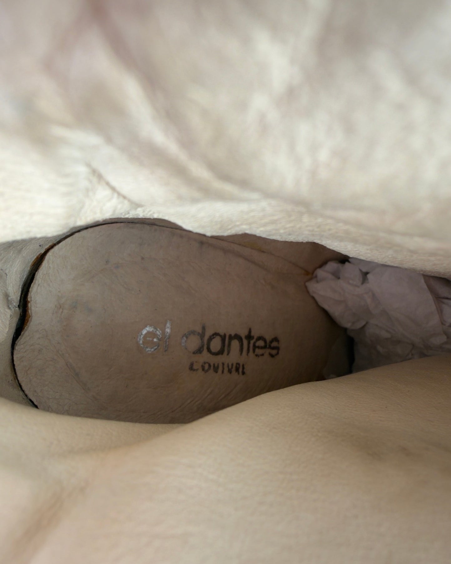 El Dante’s Couture Vintage Denim Boots