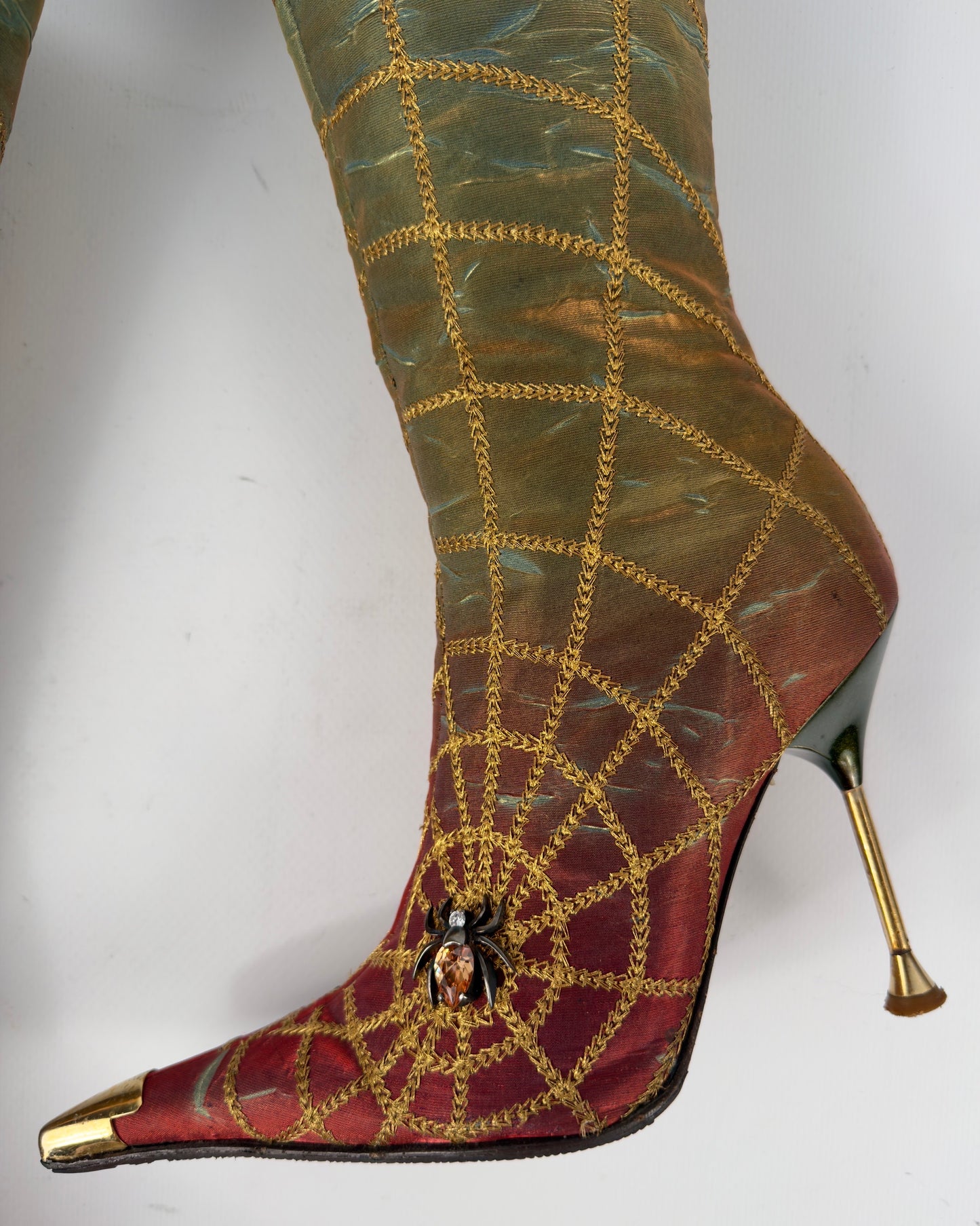 Hamlet Couture Spiderweb Vintage Italian Boots — 35/35.5