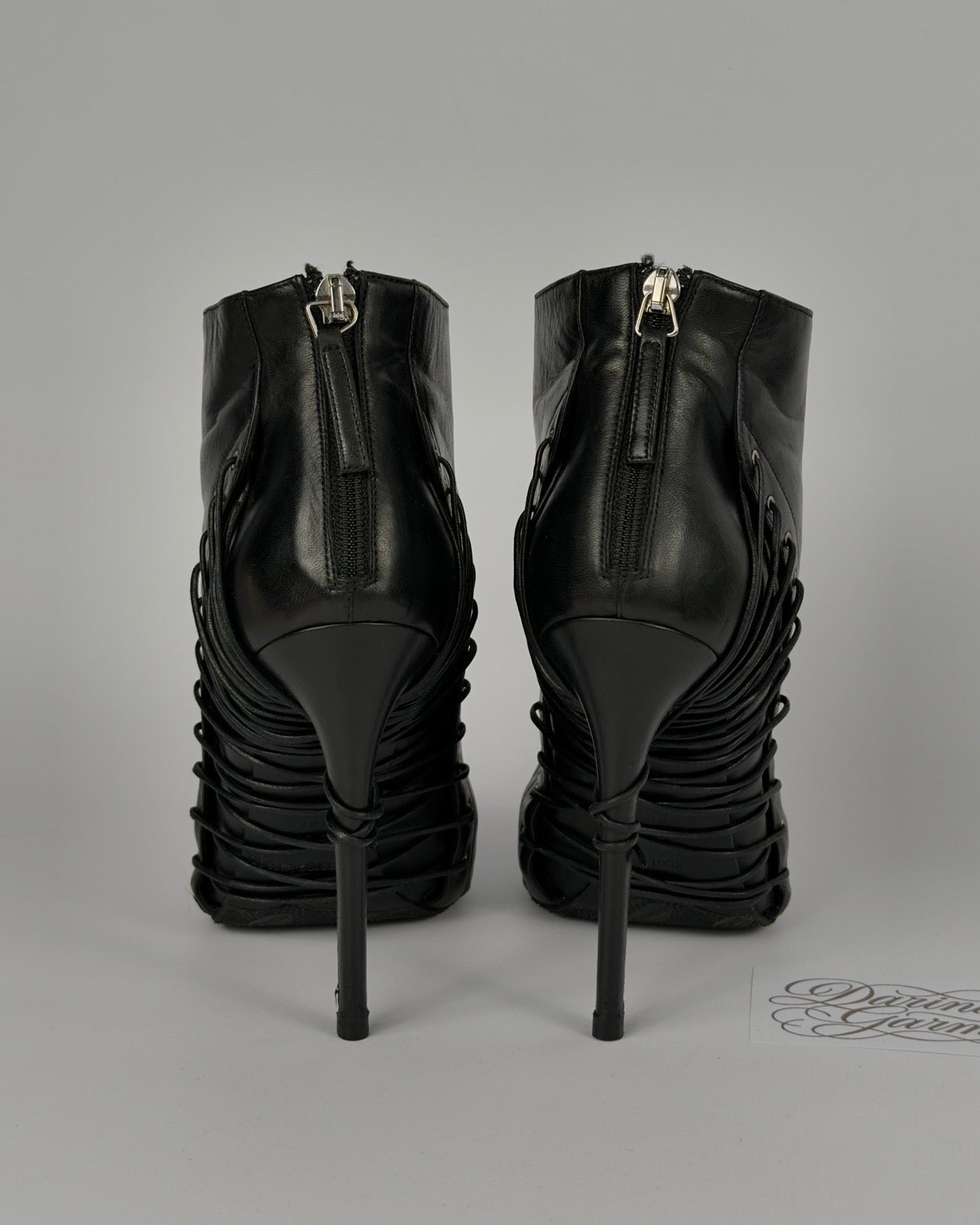 Gianmarco Lorenzi Vintage Corset Boots — 38.5