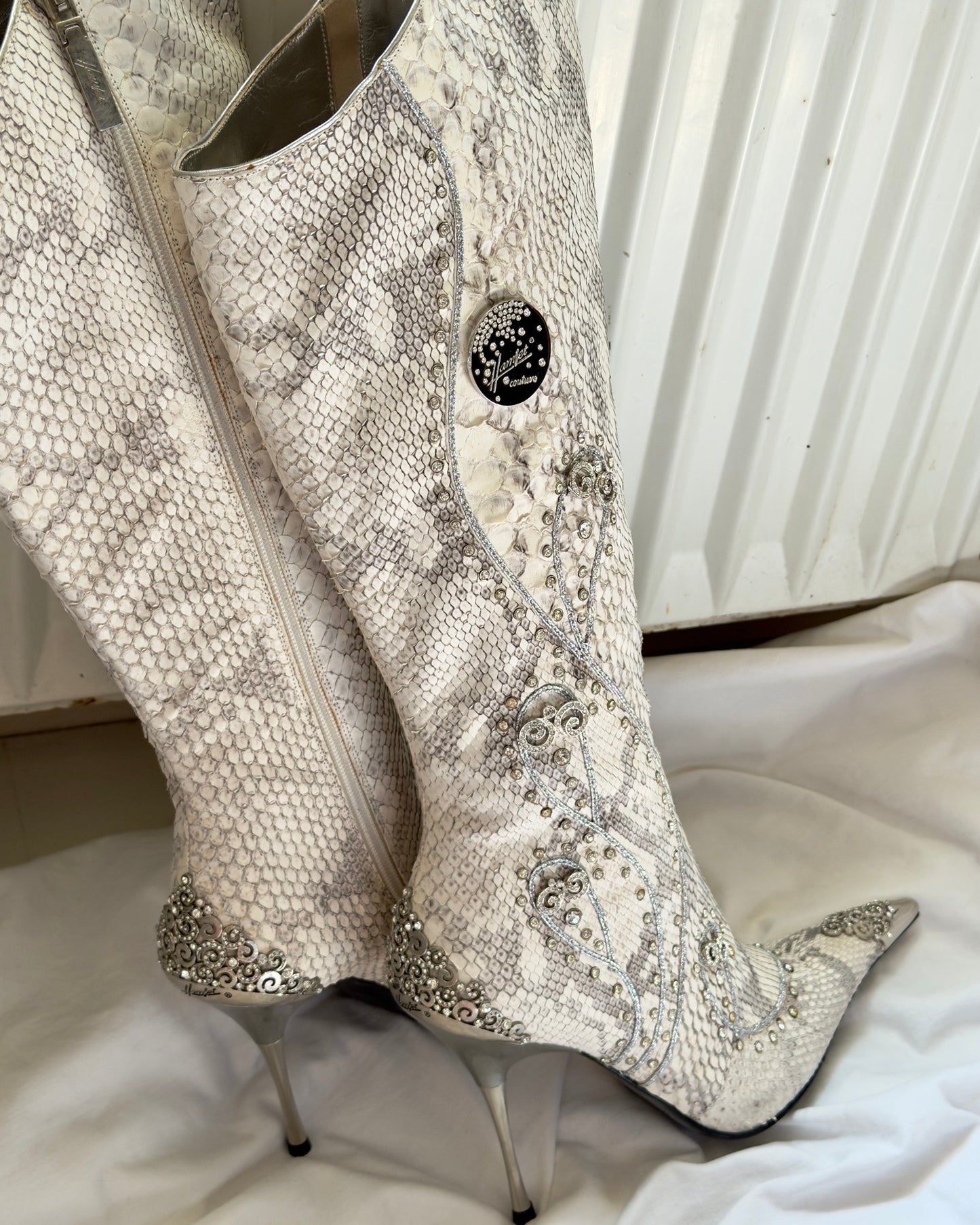 Hamlet Couture Italian Python Boots