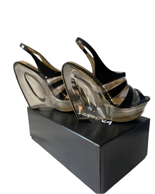 Dolce & Gabbana F/W 2007 Runway Lucite Wedge Heels — 37
