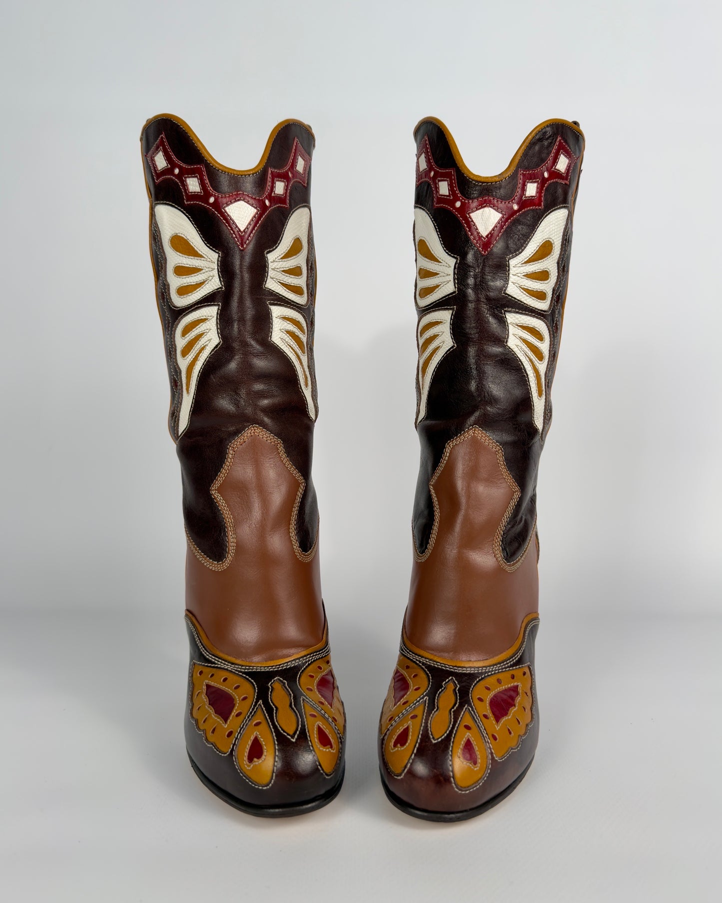 D&G SS04 Cowboy Butterfly Boots — 37