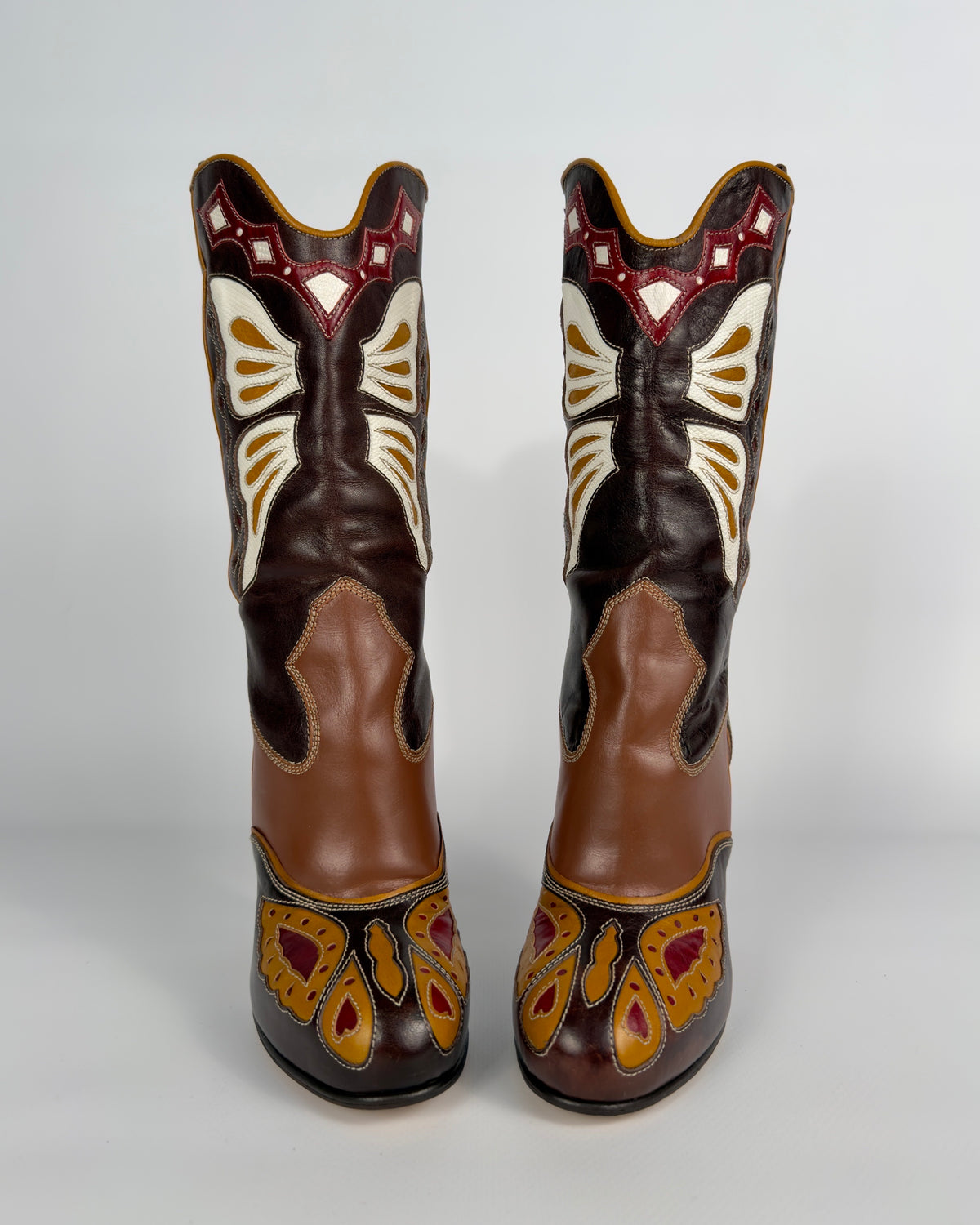 D&G SS04 Cowboy Butterfly Boots — 37