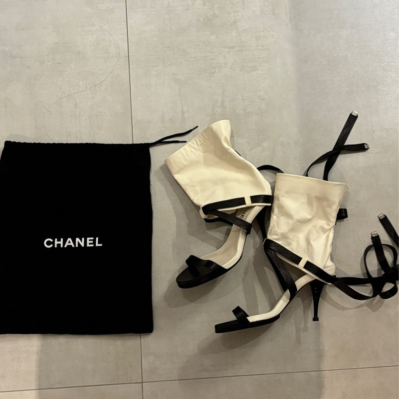 Chanel SS 2006 Runway Leather Heels — 38.5