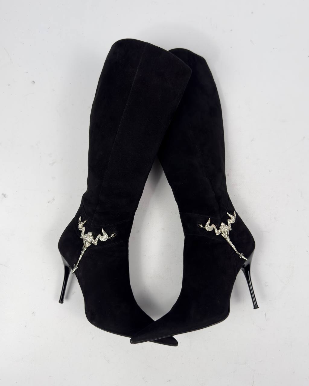Cesare Paciotti Vintage Italian Scorpion Suede Boots — 39.5/40