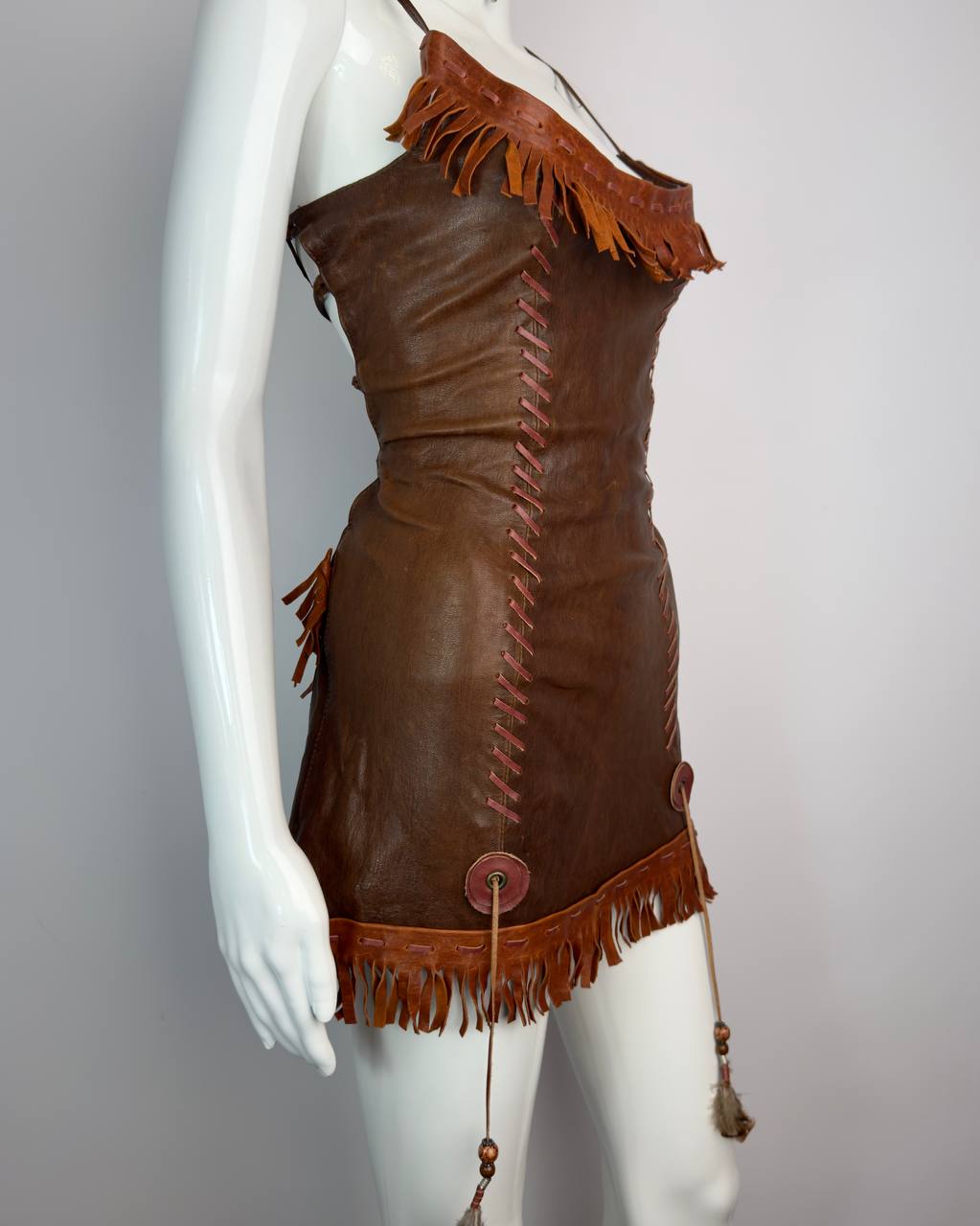 Dsquared2 S/S 2005 Runway Leather Dress